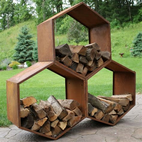 steel firewood box|wood box for firewood storage.